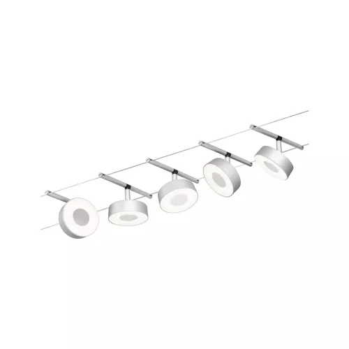 Kit básico de sistema de cable circular LED CorDuo 5x180lm 5x5W 3000K 230/12V PAULMANN 31 - Cimaise Tableau 
