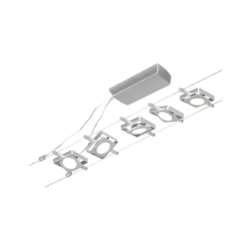 CorDuo Système sur câbles LED MacLED Kit de base 5x250lm 5x4,5W 3000K 230/12V PAULMANN 32 - Cimaise Tableau 
