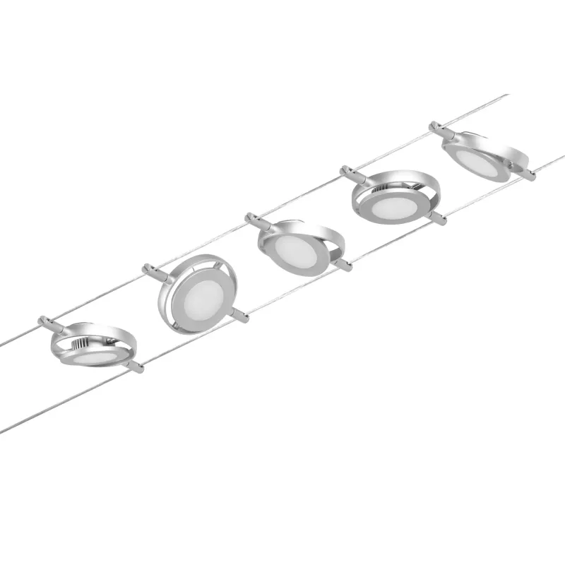 CorDuo Système sur câbles LED RoundMac Kit de base 5x200lm 5x4,5W 3000K 230/12V