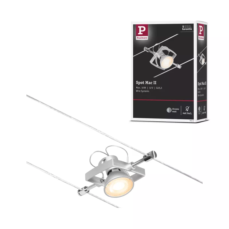 CorDuo Mac II Cable System Individual Spot GU5.3 max. 10W 12V PAULMANN 28 - Cimaise Tableau 