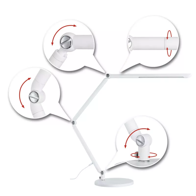 Lampe de bureau LED 3-Step-Dim FlexBar White Switch 700lm PAULMANN 44 - Cimaise Tableau 