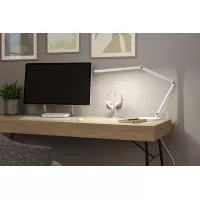 LED Schreibtischlampe mit 3-stufiger Dimmfunktion, FlexBar-Schalter, weißem Schalter, 700 lm - système d'accrochage et décoration - détail 14