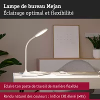 Mejan LED desk lamp 4000K 1200lm - système d'accrochage et décoration - détail 3