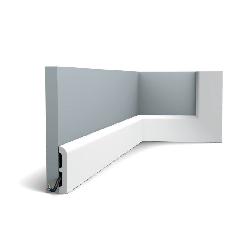 SX183-RAL9003 ORAC Plinth RAL9003 Duropolymer L200 x H7.5 x L1.3 cm ORAC DECOR 5 - Cimaise Tableau 