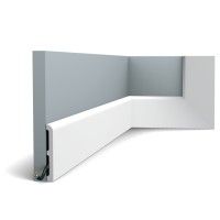 SX184-RAL9003 ORAC Battiscopa RAL9003 in Duropolymer L200 x H11 x L1,3 cm ORAC DECOR 4 - Cimaise Tableau 