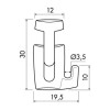 Crochet Autobloquant Newly H100 - 20kg - suspention cimaises tableaux newly Newly 3 - Cimaise Tableau 