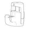 Newly sistema di sicurezza con gancio autobloccante H100 - 20 kg - Sistema per appendere quadri Newly 4 - Cimaise Tableau 