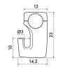 Crochet Newly H50 - 5kg - suspention cimaises tableaux Newly Newly 4 - Cimaise Tableau 