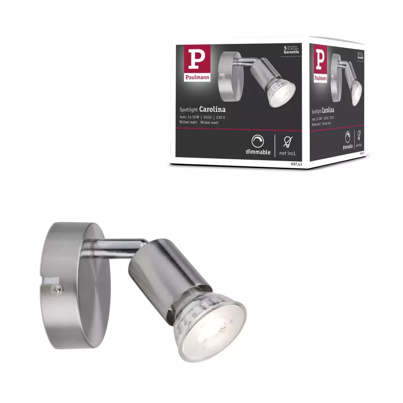 Spotlight Carolina GU10 230V max. 10W dimmable