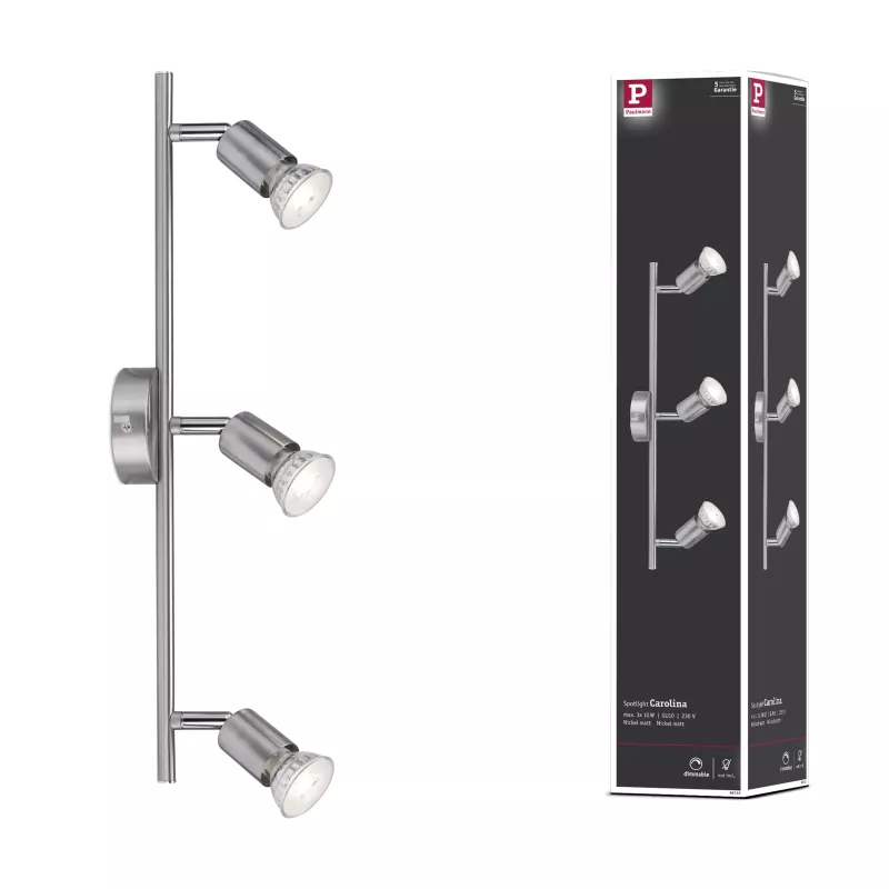 Spotlight Carolina GU10 230V max. 3x10W gradable