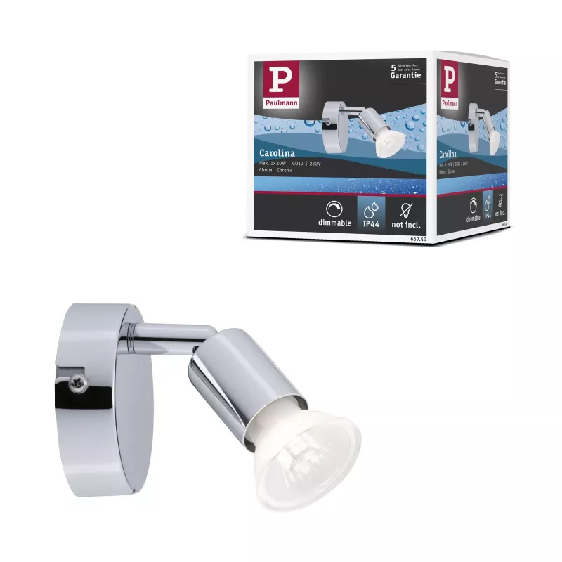 Spotlight Carolina IP44 GU10 230V max. 10W dimmable