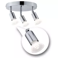Spotlight Carolina IP44 GU10 230V max. 3x10W dimmable - système d'accrochage et décoration - détail 5