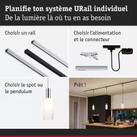 URail Abat-jour 2Easy Raja 100mm - système d'accrochage et décoration - détail 7