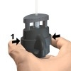 Self-locking hook MICRO GRIP LOCK 2 MM 20 KG - Suspent cimas artiteq paintings ARTI TEQ 4 - Cimaise Tableau