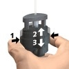 Self-locking hook MICRO GRIP LOCK 2 MM 20 KG - Suspent cimas artiteq paintings ARTI TEQ 5 - Cimaise Tableau