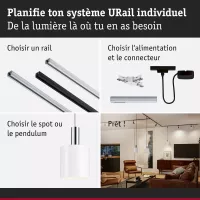 URail Lampshade 2Easy Tallis 160mm - système d'accrochage et décoration - détail 7