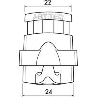 Gancho autobloqueante MICRO GRIP LOCK 2 MM 20 KG - Suspent cimas pinturas artiteq ARTI TEQ 8 - Cimaise Tableau 