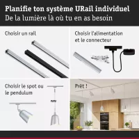 Pantalla de lámpara URail DecoSystems Alvaro de 144 mm - système d'accrochage et décoration - détail 7