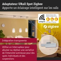 URail Smart Home Zigbee 3.0 Rail Adapter - système d'accrochage et décoration - détail 5