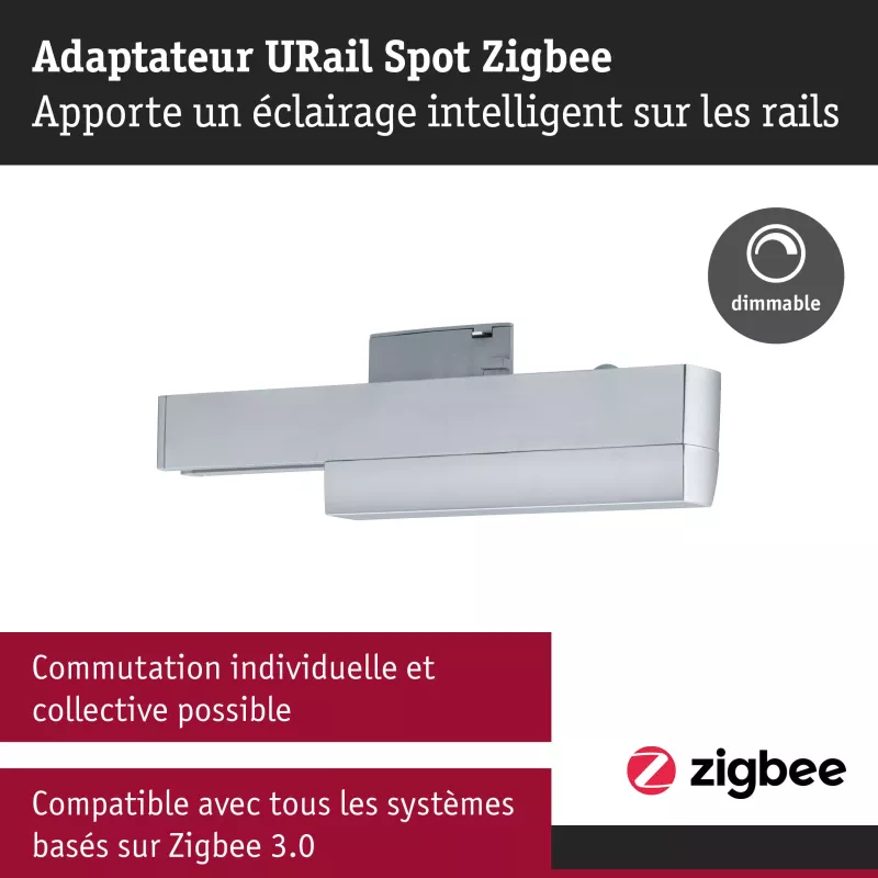 URail Smart Home Zigbee 3.0 Rail Adapter PAULMANN 33 - Cimaise Tableau 