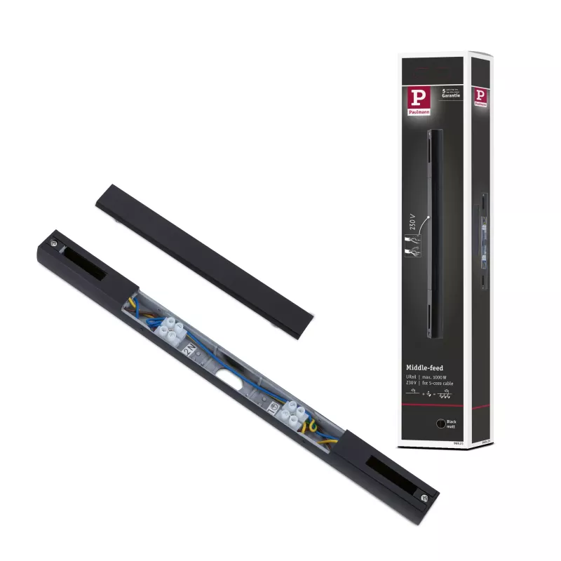 URail Alimentation électrique Centre 304x18mm max. 1000/ PAULMANN 22 - Cimaise Tableau 
