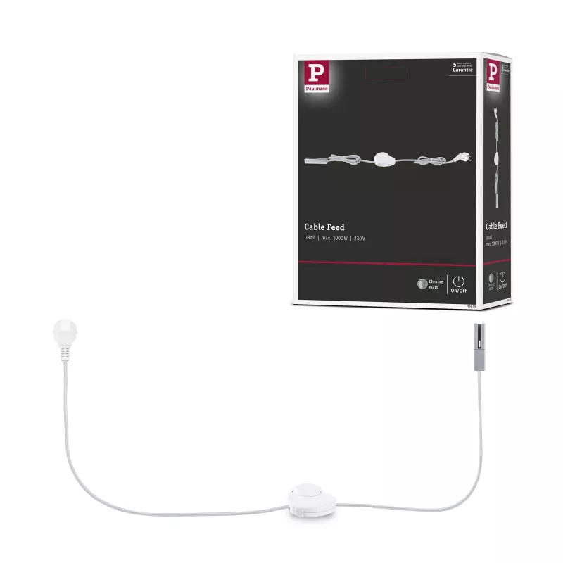 URail Power supply Cable with switch 2.4m max. PAULMANN 40 - Cimaise Tableau 