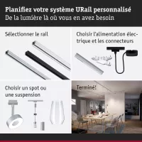 URail Alimentation électrique Zigbee 3.0 Alimentation centrale 304x21mm max. - système d'accrochage et décoration - détail 7