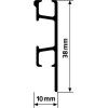 Pack chair rail click rail Pro artiteq PREMIUM Cimaise Tableau 7 - Cimaise Tableau 