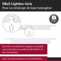 URail Lightbar 3-Step-Dim Ceris 800lm 9,5W 3000K dimmbar 230V - système d'accrochage et décoration - détail 5