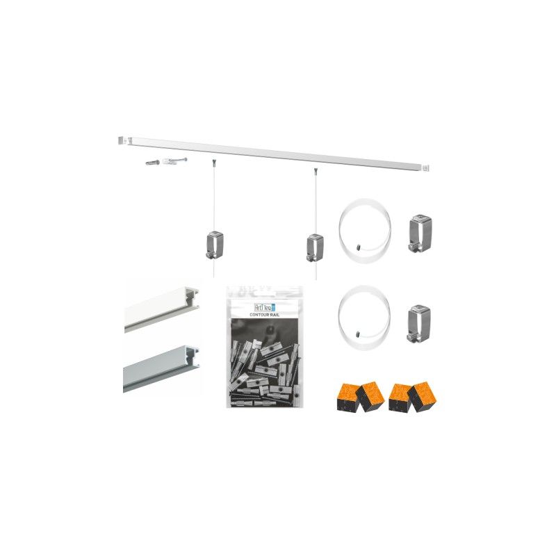 Pack cimaise Contour rail artiteq ECO Cimaise Tableau 1 - Cimaise Tableau 