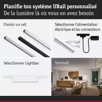 URail Lichtleiste 3-stufig dimmbar Zelos 1050lm 10W 3000K 230V - système d'accrochage et décoration - détail 6