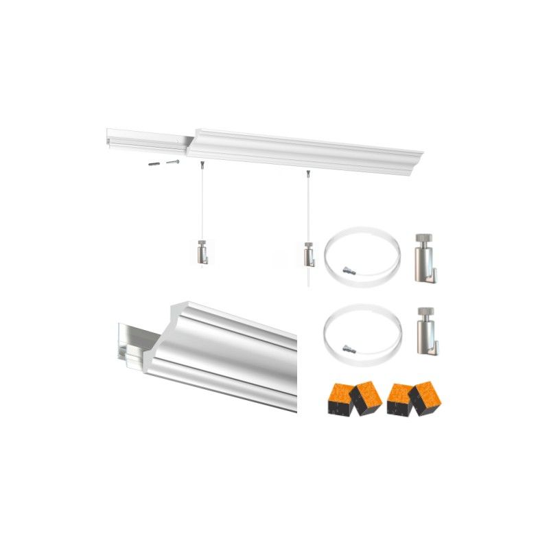 Kit cornice Deco rail artiteq PREMIUM Cimaise Tableau 1 - Cimaise Tableau 
