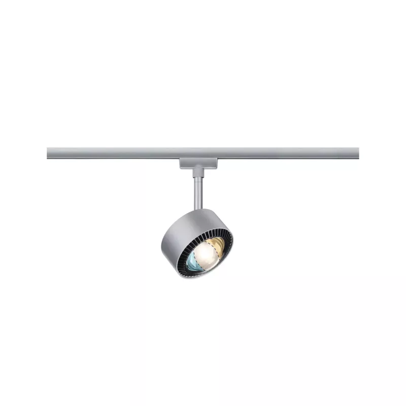 URail Schienenstrahler Aldan Einzelstrahler 500 lm 8 W Weiß Schalter 230 V - système d'accrochage et décoration
