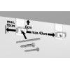 Paquete de rieles para cuadros Combi Pro light artiteq ECO Cimaise Tableau 4 - Cimaise Tableau 