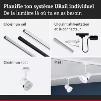 URail Track spotlight Cone Individual spot GU10 max. 10W dimmable 230V - système d'accrochage et décoration - détail 6
