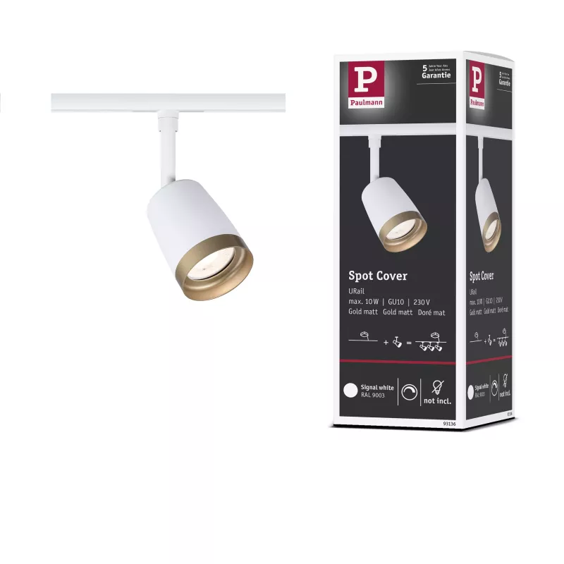 URail Spot sur rail Cover Spot individuel GU10 max. 10W 230V