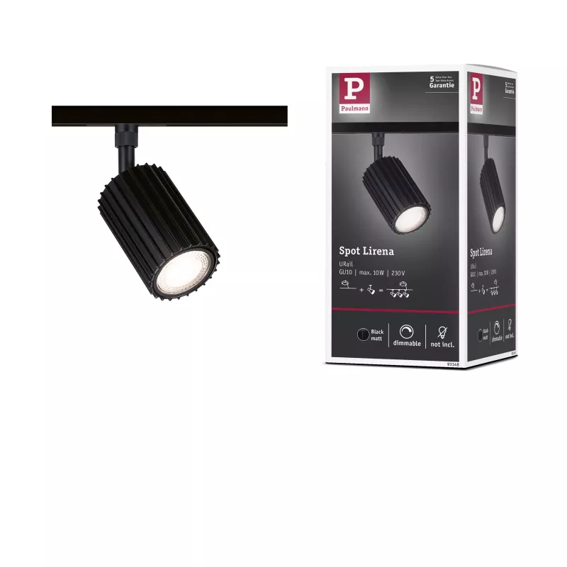 URail Track spotlight Lirena GU10 max. 10W 230V