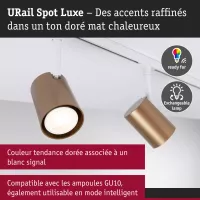 URail Luxus-Schienenstrahler GU10 max. 10W dimmbar 230V - système d'accrochage et décoration - détail 6