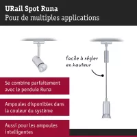 Foco para riel URail Runa Foco individual GU10 máx. 10W regulable 230V - système d'accrochage et décoration - détail 7