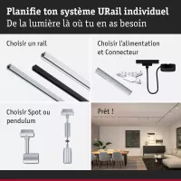URail Track spotlight Runa Individual spotlight GU10 max. 10W dimmable 230V - système d'accrochage et décoration - détail 8