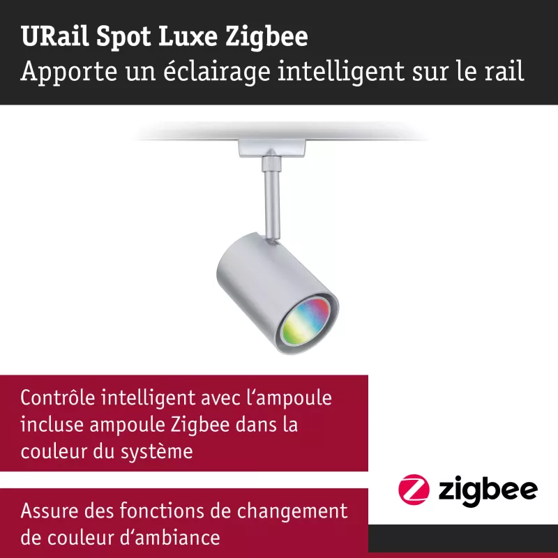 URail Track spotlight Smart Home Zigbee 3.0 Luxury GU10 350lm 4.8W RGBW+ dimmable 230V