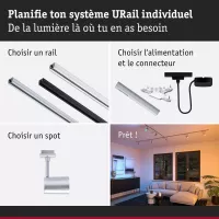 Foco para riel URail Smart Home Zigbee 3.0 Luxury GU10 350lm 4.8W RGBW+ regulable 230V - système d'accrochage et décoration - détail 9