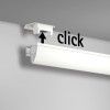 Pacchetto binario per quadri con binario da soffitto Click Up ECO Newly 4 - Cimaise Tableau 