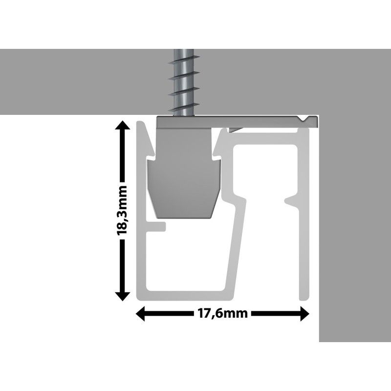 Pack sospensione a soffitto R40 PREMIUM 4 - Cimasa per Quadri