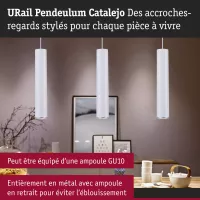 URail Lámpara Colgante Catalejo GU10 máx. 10W regulable 230V - système d'accrochage et décoration - détail 4