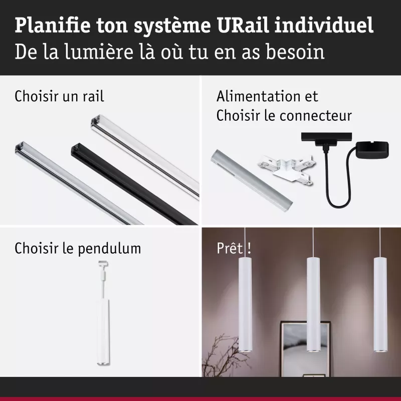 URail Pendant Lamp Catalejo GU10 max. 10W dimmable 230V