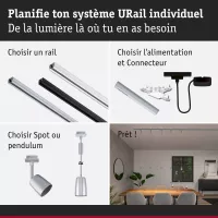 URail Suspension Cover GU10 max. 10W dimmable 230V - système d'accrochage et décoration - détail 7