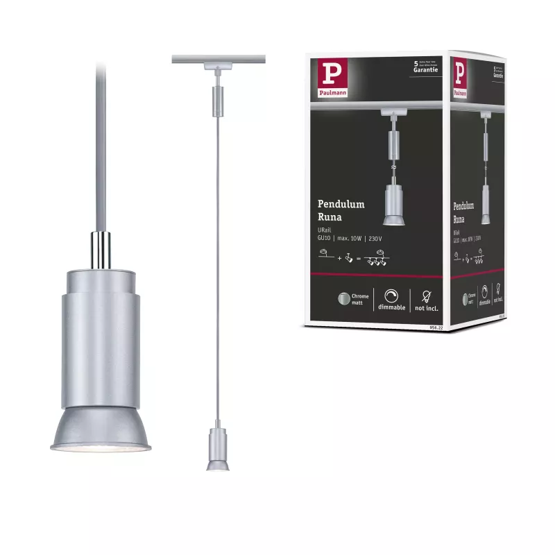URail Pendant Lamp Runa GU10 max. 10W dimmable 230V PAULMANN 44 - Cimaise Tableau 