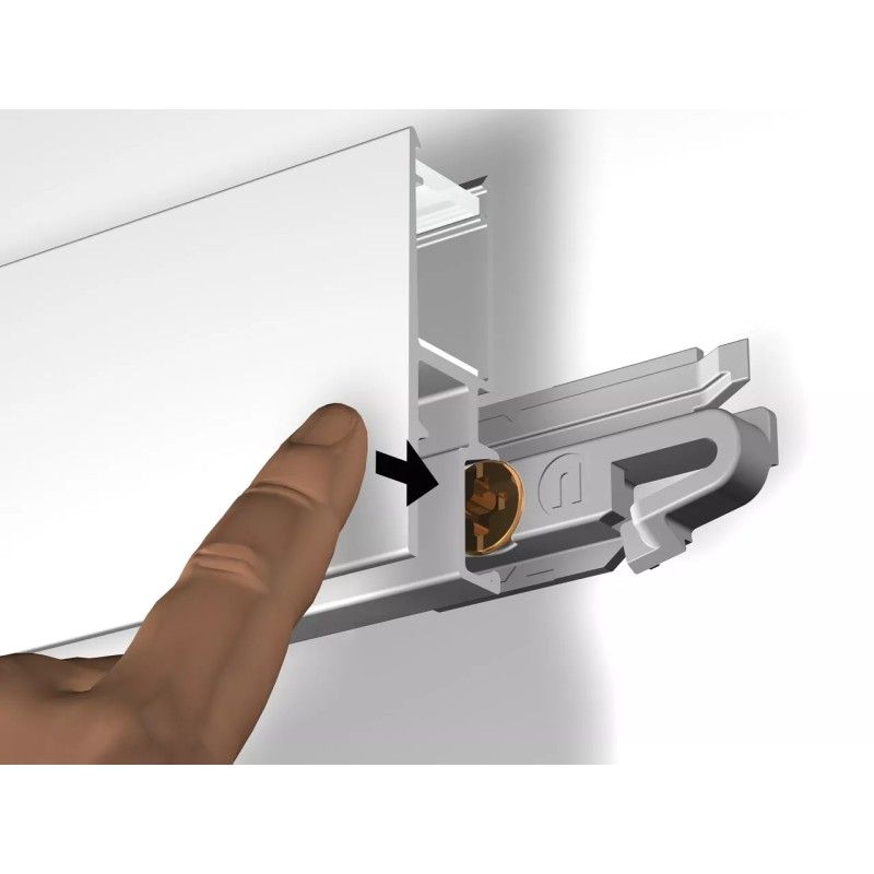 Newly R35 led binario + diffusore 200 cm Newly 5 - Cimaise Tableau