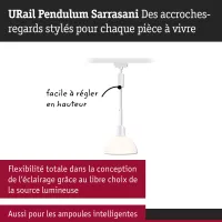 URail Pendelleuchte Sarrasani E14 max. 20W dimmbar 230V - système d'accrochage et décoration - détail 5